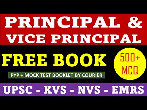 FREE BOOKLET FOR PRINCIPAL & VICE PRINCIPAL ASPIRANTS - UPSC/KVS/NVS - STUDY PORTAL ACADEMY !!