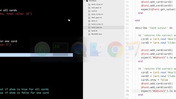 Ruby programming with RSpec - Blackjack Part 8 (((Finishing hand class and spec)))