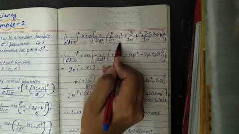 Sufficiency example 2 in probability and statistics