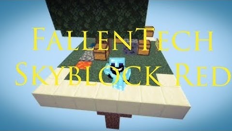 FallenTech Skyblock Red #2 expanding my island