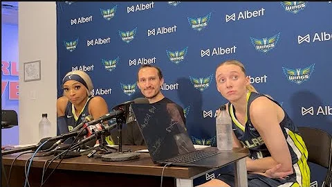 Dallas Wings Postgame Interview vs Lynx: Paige Bueckers, DiJonai Carrington, Chris Koclanes