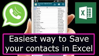 How to Move / Copy / Import / Save Contacts from Android Phone to Excel screenshot 1