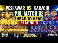 Peshawar Zalmi vs Karachi Kings Match 32 PSL 2026 | Schedule, Date, Time, Venue &amp; Playing XI