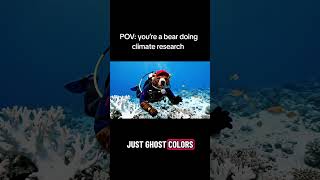 you’re a bear doing climate research #HelloImMax #SaveTheReef #ClimateCrisis #OceanVibes #ViralVideo