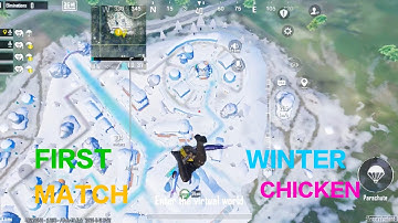 My First Match in The *NEW* Winter Update in BGMI BGMI Gameplay