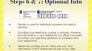 Filling Out Your Voter Registration Application