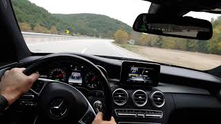 Mercedes C Class W205 Coupe High Speed Driving and Handling Performance