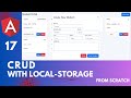 Angular 17 CRUD with Local-Storage | angular 17 tutorial