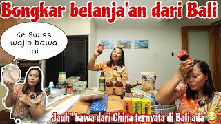 BONGKAR BELANJA'AN DARI BALI‼️Nyicil beli oleh oleh untuk di bawa ke Switzerland