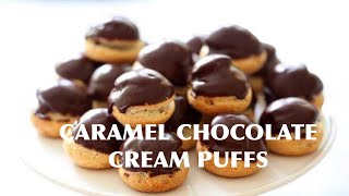 Caramel Chocolate Cream Puffs | Food Lover House