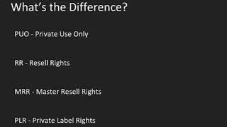 Private Label Rights vs. Master Resell Rights: What's the Difference?