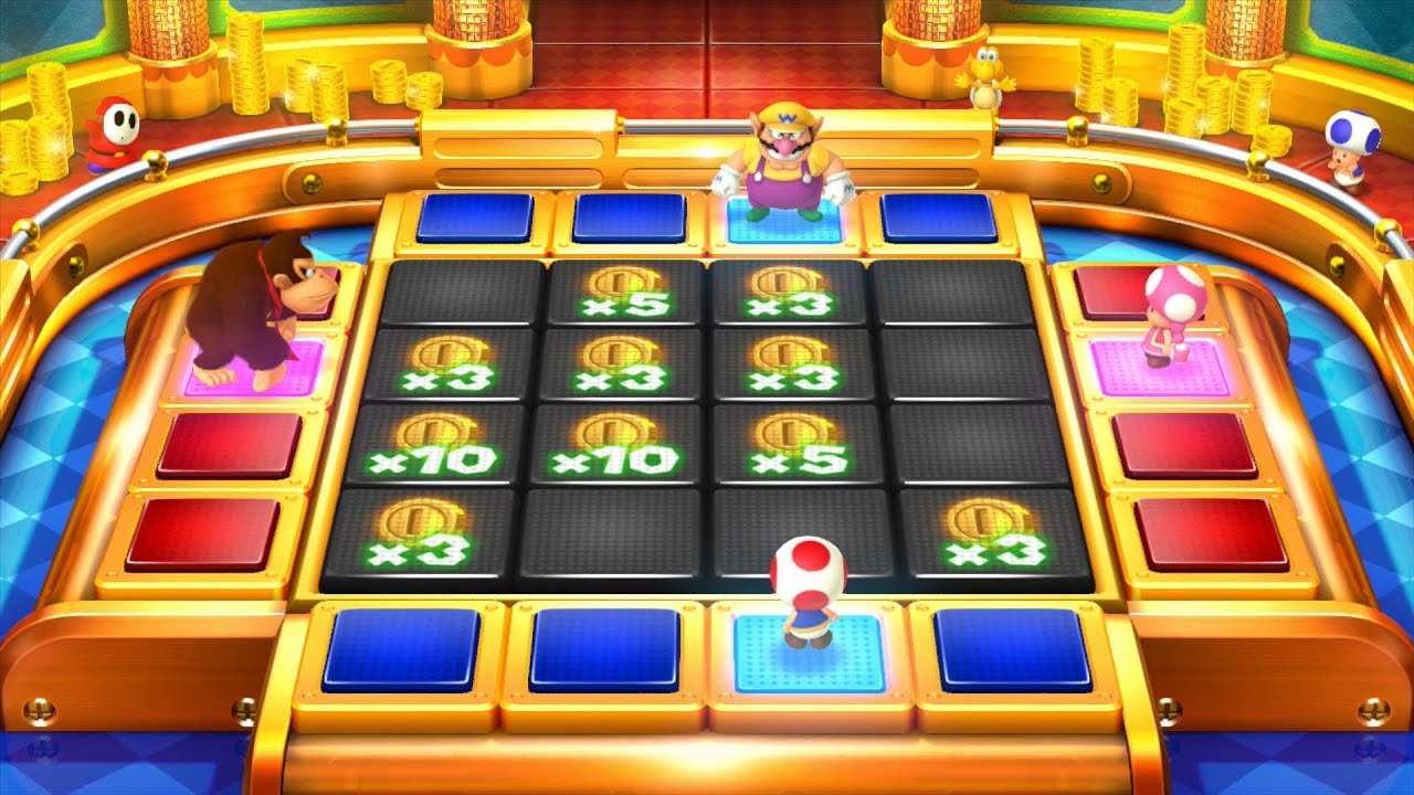 Mario Party 10 Mario Party #209 Wario vs Donkey Kong vs Toadette vs Toad Haunted Trail Master