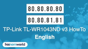 Freenom World TP-Link TL-WR1043ND v3 HowTo (English)