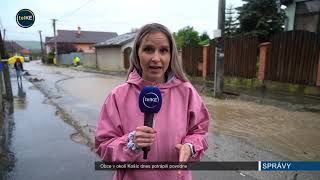 Obce v okolí Košíc dnes potrápili povodne