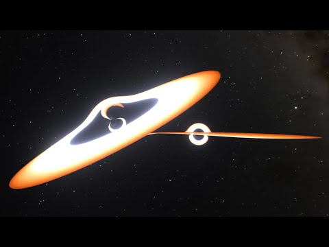 Interacting Black Holes (N-body simulation)