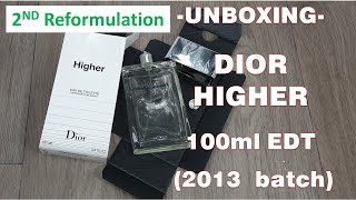 Unboxing Higher by Dior (2013 batch) 2nd Reformulation