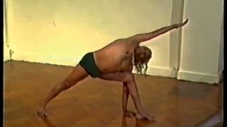 BKS Iyengar Teaching Yoga asana class London 1985 part1 of 2 Clip 1 of 4