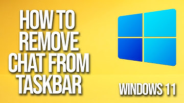 How To Remove Chat From Taskbar Windows 11 Tutorial