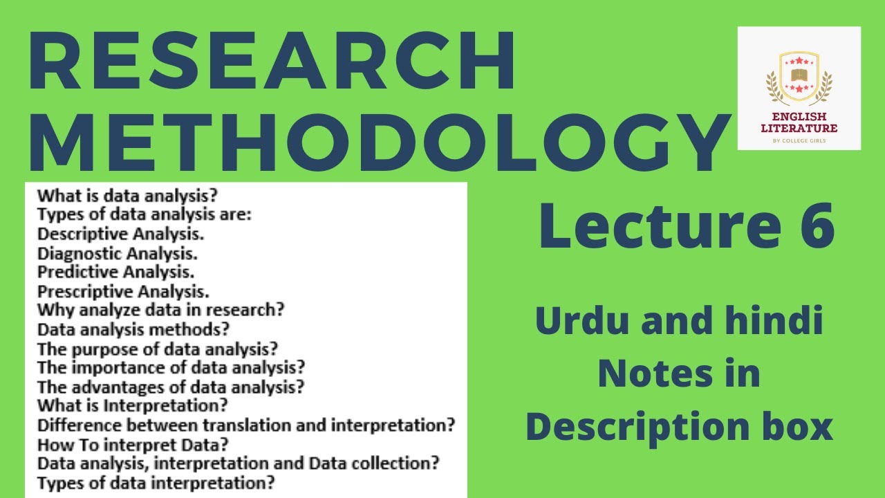 in research methodology interpretation is the search of