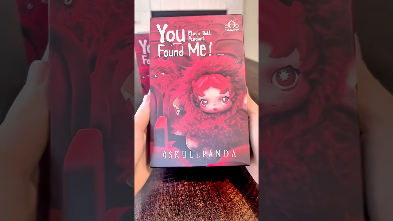 Skullpanda: You Found Me! Plush Doll Pendant Unboxing | Pop Mart