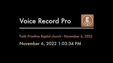 Faith Primitive Baptist Church, Singing & Preachin...