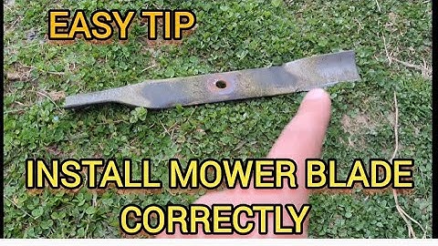 How To INSTALL Mower Blades The CORRECT WAY 