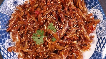Cách làm Khô Cá Cơm Rim Mặn Ngọt làm mồi nhâm nhi hoặc ăn cơm tuyệt ngon