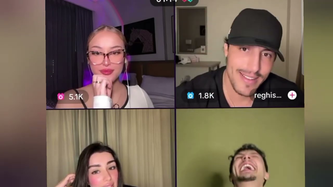 لايف  ندى الجزائرية و جيهاد الجزائري و رغيس!