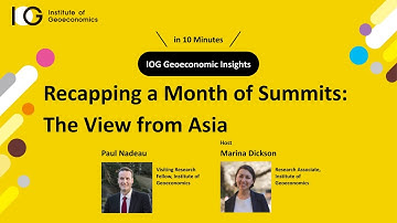 [日本語字幕付き]Recapping a Month of Summits: The View from Asia
