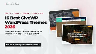 Full 16 Best GiveWP WordPress Themes 2026 – Charity, Church & Campaign Themes Compared News