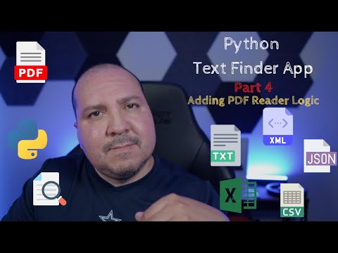 Python Text Finder App - Part 4 - Adding PDF Logic