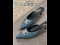 Celine Denim Triomphe Mules: The Ultimate Quiet Luxury Work Shoe