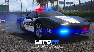 LSPDRF City Patrol 🚨robbery in GTA V #gta #lspdrf #grt5 #police #viral #shorts 