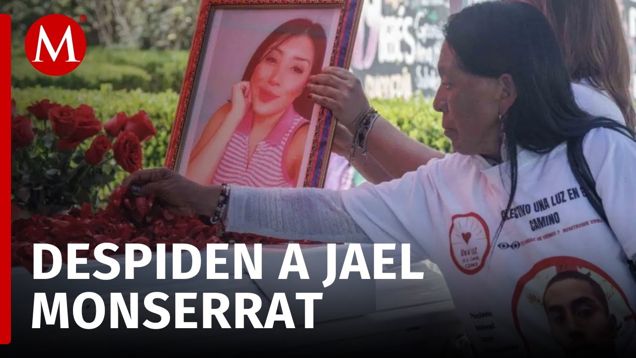 Colectivos despiden a Jael Monserrat, en la Glorieta de las Mujeres que Luchan