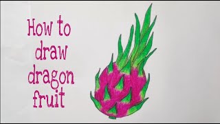 Vẽ quả Thanh Long | How to draw dragon fruit | ART Thao162