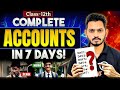 7 Days Strategy for Class 12 Accounts 🔥 | How to Score 95% Easily | Board Exam 2026