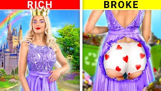 Rich Princess vs Broke Princess Switch Roles!