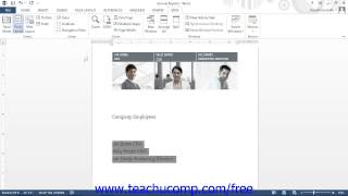 Word 2013 Tutorial Using Tab Stops Microsoft Training Lesson 11.1