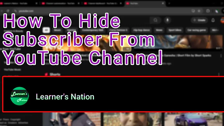 How to hide subscribers on youtube | 2025 updated