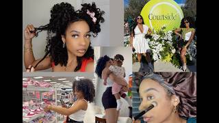 GRWM for the US Open 🎾✨ Full Makeup, Brunch & Auntie Time