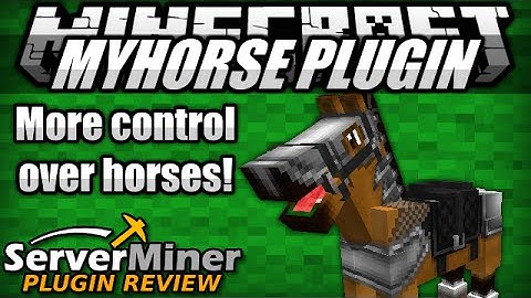How to claim and lock horses in Minecraft with MyHorse Plugin