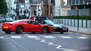 Flirty ferraris - f430 and 458 chasing ...