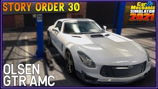 Story Order 30 Olsen GTR AMC | Car Mechanic Simulator 2021 screenshot 2