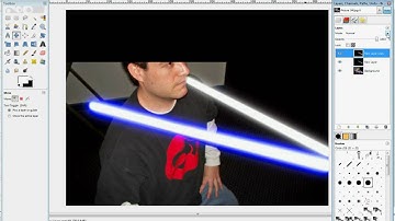 Lightsabers In GIMP 2.6 Tutorial