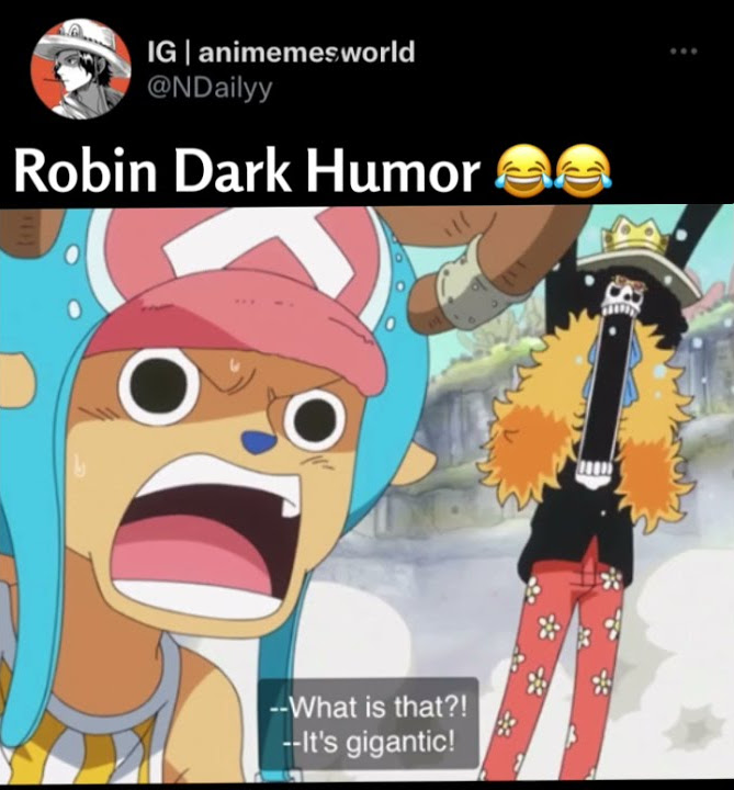 Nico Robin Dark Humor 😂😂 #SHORTS