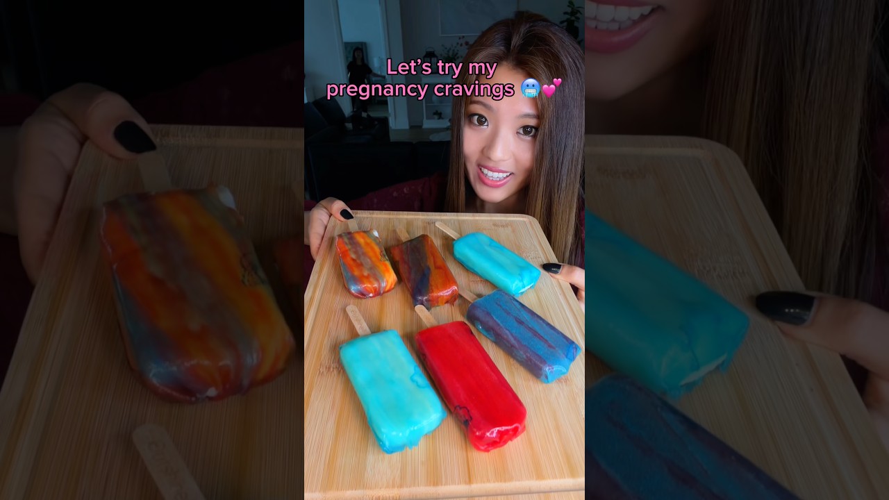 Let’s try my pregnancy cravings🍦🍫 #food #eating #mukbang #asmr #viral
