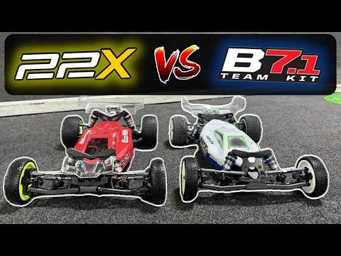 Team Associated B7.1 B7.1D First Run (comparison to 22X)