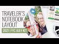 Traveler's Notebook Layout 2021 | DT Feed Your Craft July Release