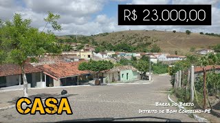 Casa com quintal grande na Barra do Brejo R$ 23.000,00