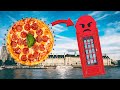 I tried to give away FREE pizzas to GRUMPY Londoners...